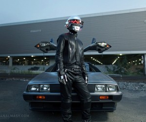 Awesome Daft Punk Replica Helmet complete with programmable LED faceplate crated by H...