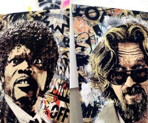 Art exhibition tribute to Quentin Tarantino & Coen Brothers.