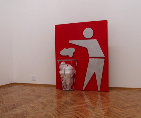 Designer Evegeniy Weissberg, working out of Odessa, Ukraine, has created 'Recycle Bin' as a functional art installation for the Ukrainian National Museum. The piece, which features minimalist construction and design, was developed for a series titled, 'The Children of Trash.' Through combining commonly used iconic instructional imagery of a person with the practical aspect of an integrated and functioning waste bin, Weissberg’s Recycle Bin demonstrates both lasting design, and purpose.