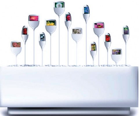 Check out these media frames by Nanobrick called 'Miyoul' They're awesome and look like giant flower pots. They incorporate OLED, but are a pricey little piece with each frame costing $100, 000. Not to worry though, rumours have it that these babies will be common in the future, so who knows, maybe they'll make it to your nearest houseware store soon enough...
